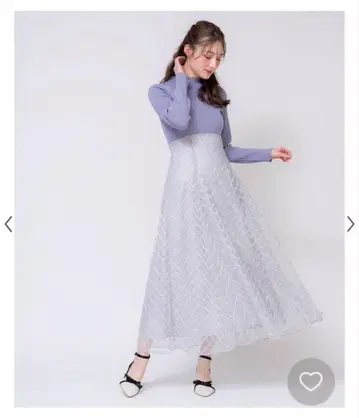 노엘라 라메 체크 도킹 원피스