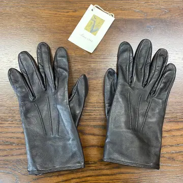 메 다크 브라운 본 가죽 장갑 레더