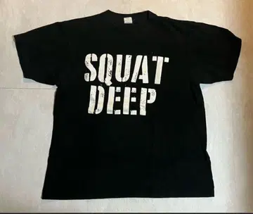 [레어] MMJ SQUAT DEEP 티셔츠 L 사이즈 블랙