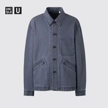 UNIQLOU 오버사이즈 컬러 데님 자켓 L 사이즈 새상품