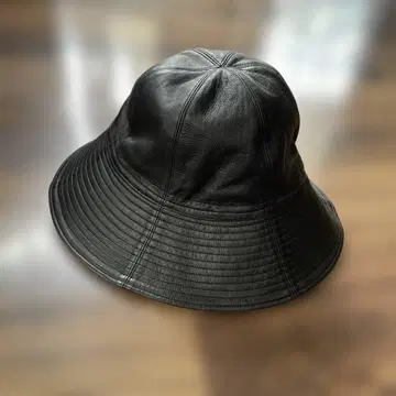 가죽 버킷햇 가죽 블랙 키지마 타카유키