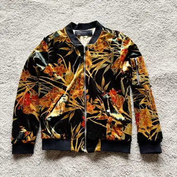 [ 미중고 ] ZARA 벨로아 집업 블루종 US-XS