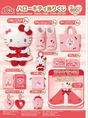 헬로키티 1번 복권 4 토트백 핑크