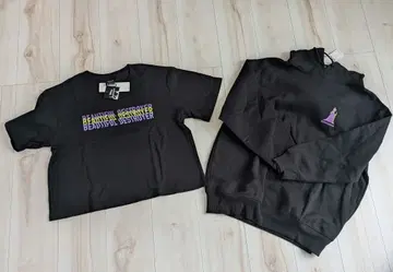 GU 빌런즈 컬렉션 말레피센트 후드티 & 크롭 T셔츠