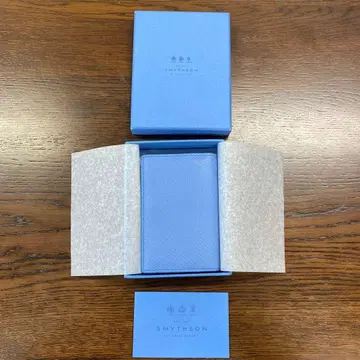 SMYTHSON 나일 블루 카드 케이스 스마이슨