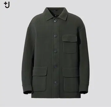 유니클로 +J 더블 페이스 오버 사이즈 워크 자켓 M 사이즈