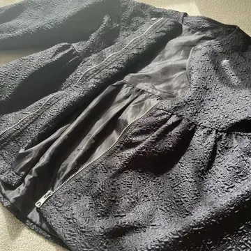 노카라 자켓 블랙 텍스처