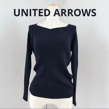 UNITED ARROWS 니트 스웨터 네이비 컬러