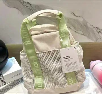 lululemon 룰루레몬 메쉬 토트백 베이지
