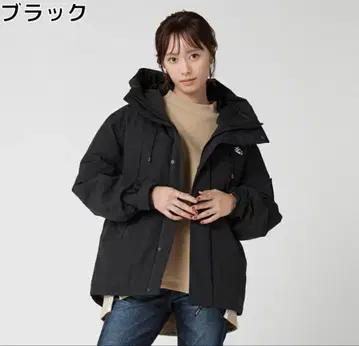 CAMP7 절개 후드 다운 여성용 아우터 자켓 블루종