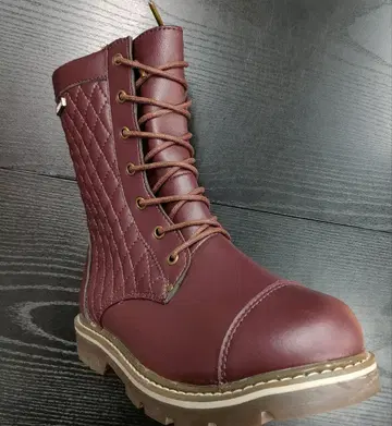 RossoStyleLab 버건디 부츠 23cm