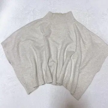 Bab 바브 슬리브리스 니트 베스트 하이넥 크롭 심플 38