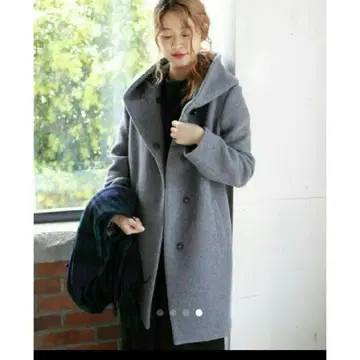 JOURNAL STANDARD 후드 롱 코트 그레이