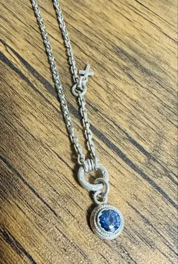 아루쟝 실버 목걸이 크로스 참