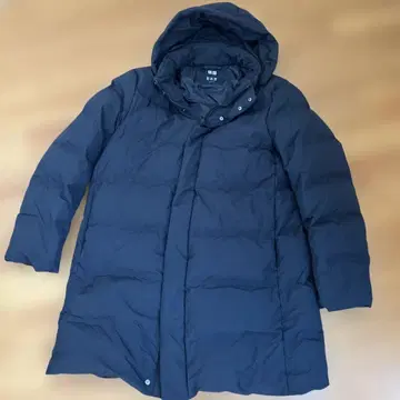 유니클로 다운 코트 남성용 심리스 새상품 XL 네이비