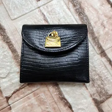 가죽제품 코인 케이스 블랙 와코 WAKO 미니 지갑