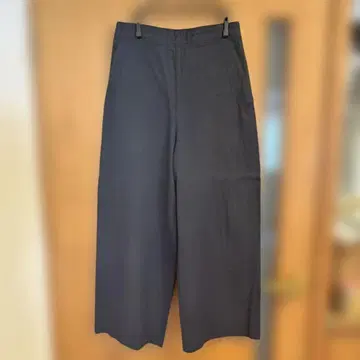 맥피 블랙 와이드 팬츠 허리밴딩 34