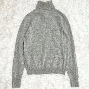 [ 새상품급 ] 유니클로 캐시미어 스웨터 터틀넥 그레이 M
