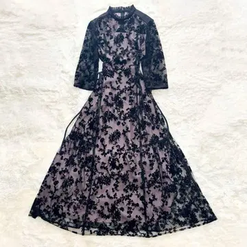 이모셔널 드레시즈 전체 레이스 드레스 꽃무늬 새상품