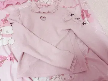 Ank Rouge 하트 컷아웃 상의 핑크 양산형