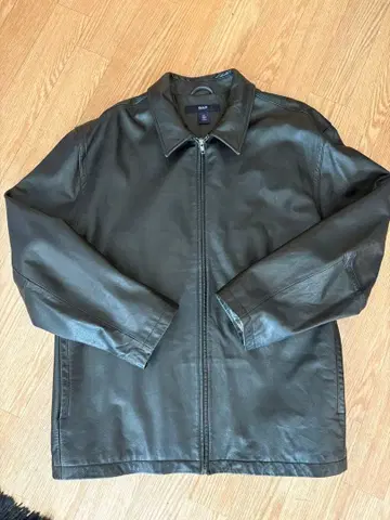 GAP 블랙 가죽 자켓 XXL