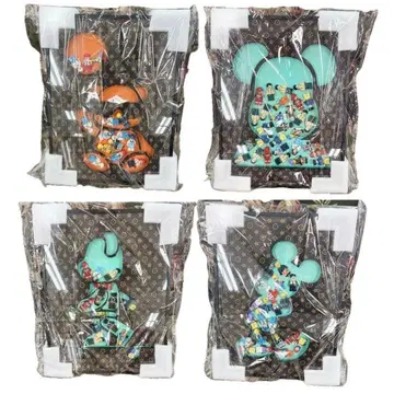 미키 베어브릭 LEGO 아트 패널 회화 아트 패널 4점 세트