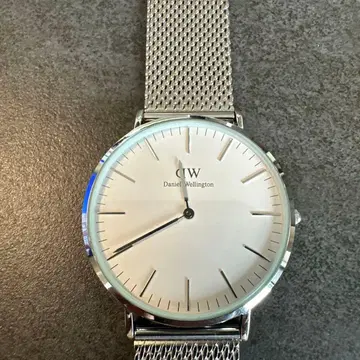 Daniel Wellington 아날로그 손목시계 실버
