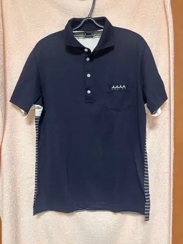 muta MARINE 네이비 스트라이프 셔츠 L