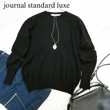 journal standard luxe 울 얇은 소재 니트 블랙 베이직