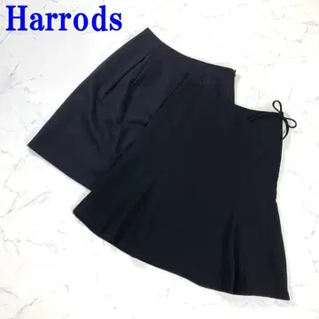 해롯 미디 스커트 2세트 울 캐시미어 블랙 2 C1495