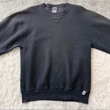 80s USA제 전V 맨투맨 차콜 그레이 M 빈티지 러셀