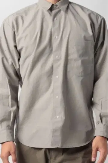 데상트 포즈 그레이 셔츠