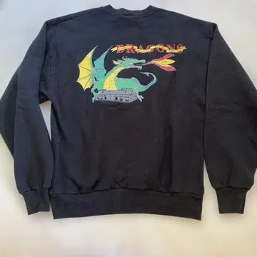 USA JERZEES 맨투맨 M 사이즈 블랙 드래곤 모티브