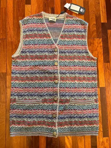 택 포함 새상품 MISSONI SPORT 니트 베스트 46 사이즈 2XL