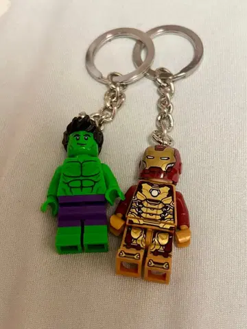 마블 키링 레고 헐크 아이언맨 키링