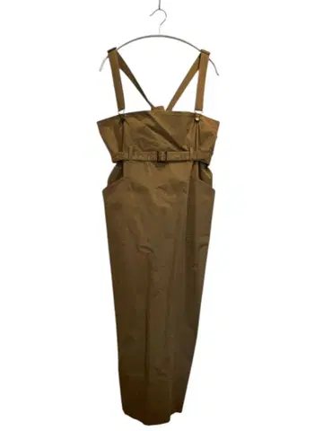 AKTE 베이지 스트랩 벨트 원피스