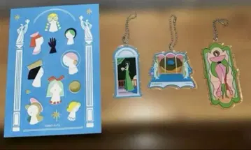 카타유키코 묶음 판매 스티커 아크릴 참 키링 종이 박람회