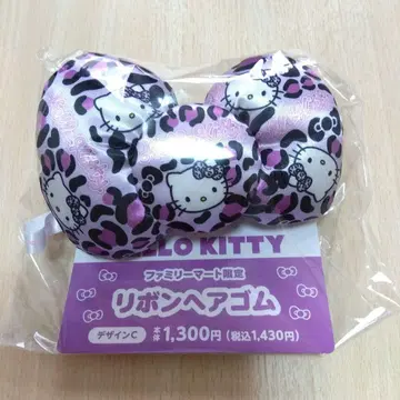 산리오 헬로키티 리본 머리끈 디자인C 훼미리마트 한정판