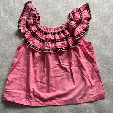 vintage 세미놀 블라우스 핑크 패치워크