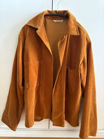 AURALEE WASHED COURDUROY SHIRTS JACKET