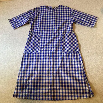 POU DOU DOU 깅엄 체크 원피스