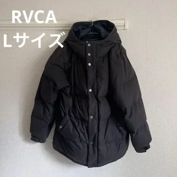 RVCA 후드 부착 블랙 다운 자켓