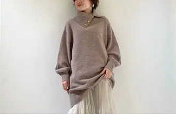 2024년 작년 새상품급 알아바일 퓨어 울 튜닉