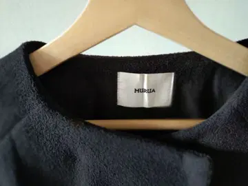 MURUA 블랙 롱 코트