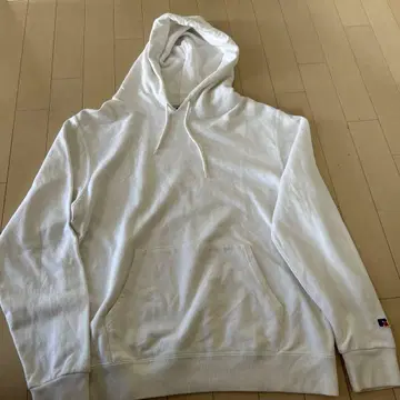 러셀 애슬레틱 화이트 후드티