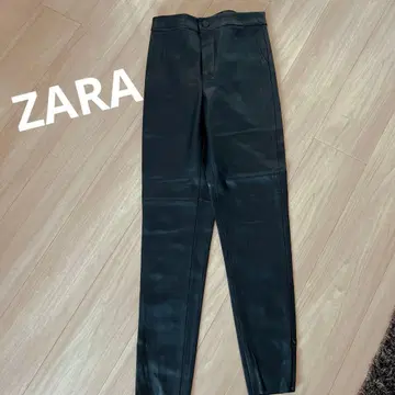 ZARA 자라 인조 가죽 스트레치 스키니 팬츠