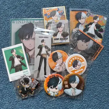 사쿠라 하루카 WIND BREAKER 캔뱃지 카드 세트