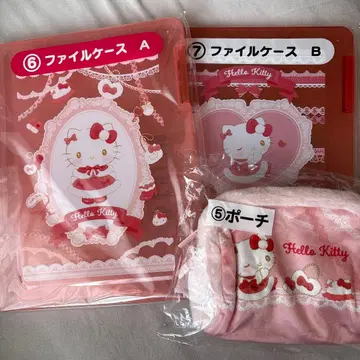 헬로키티 행운 복권 파일 케이스 A, B상 파우치