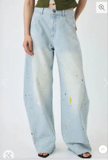 moussy BALLOON PAINTER WIDE 스트레이트 데님