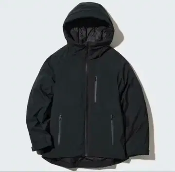 유니클로 하이브리드 다운 후드티 XS